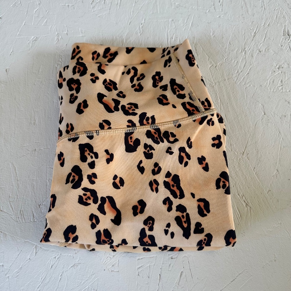 Fabletics Leopard Print High-Waist Leggings - Tan & Black